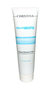 Elastin Collagen Azulene Moisture Cream with Vit. A, E &amp; HA – Увлажняющий азуленовый крем с коллагеном и эластином для нормальной кожи. (100 ml) крем служит для длительного и максимального увлажнения кожи, при этом действуя и охлаждающе, не оставляя жирного блеска, способствуя обновлению клеток, защищая от воспалений, действия бактерий, вредных свободных радикалов и устраняя раздражение, шелушение и сухость. Такой эффект возможен благодаря наличию в креме нескольких увлажняющих компонентов, оливкового сквалена, кислоты гиалуроновой, азулена (вещество действует активно против воспалений), масла календулы и экстракта гвоздики.